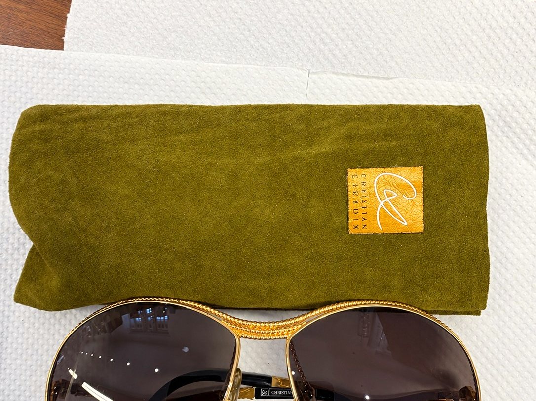 Christian Lacroix ROUNDED SUNGLASSES colour GOLD-TONE, photo 1
